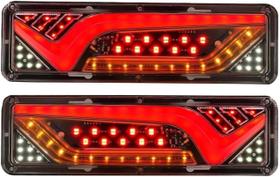 Par lanterna Traseira LED Moderna Seta Sequêncial Caminhão Carretinha Bug Van Trailer Utilitario KLX Qualidade e Inovação