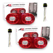 Par Lanterna traseira LED REFIL 12-24V COM CHICOTE Par Lanterna traseira LED REFIL 12-24V COM CHICOTE