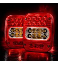 Par Lanterna Traseira Marmita Led Caminhão Ford Cargo Worker 12-24V Full led Par Lanterna Traseira Marmita Led Caminhão Ford Cargo Worker 12-24V Full led