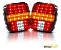 Par Lanterna Traseira Marmita Led Caminhão Ford Cargo Worker