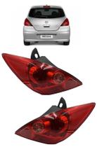 Par Lanterna Traseira Nissan Tiida Hatch 2008 2009 a 2013 Par Lanterna Traseira Nissan Tiida Hatch 2008 2009 a 2013