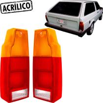 Par Lanterna Traseira Parati Saveiro 82 a 94 Tricolor Ld Le
