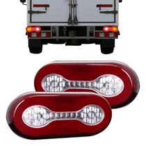 Par Lanterna Traseira Phantom 42 Leds 12v 24v Carreta Randon