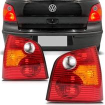 Par Lanterna Traseira Polo Hatch 2003 2004 2005 06 Tricolor