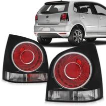 Par Lanterna Traseira Polo Hatch Fumê 2007 08 09 2010 A 2014