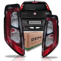 Par lanterna traseira punto attractive sporting e t-jet fiat 12/14 c/led