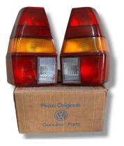 Par Lanterna Traseira Quantum 1985 86 87 88 89 90 1991 Vw Ambos Lados Tricolor