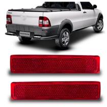 Par Lanterna Traseira Retrorefletor Strada Working 2004 Vermelho