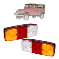 Par Lanterna Traseira Tricolor Mb 608 708 1113 1111 Toyota Bandeirante Luz Ré Completa C/ Vigia