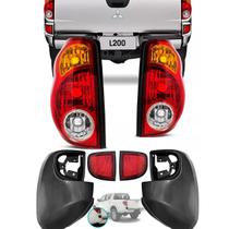 Par Lanterna Traseira Triton L200 + Polaina Refletor 07 a 15