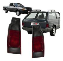 Par Lanterna Traseira VW Parati Saveiro G1 Pisca e Ré Fumê 1984 a 1997
