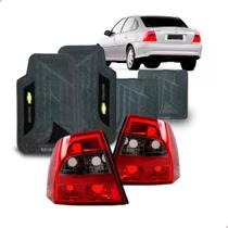 Par Lanterna Vectra 2000 A 2004 Fume + Jogo Tapete Pvc Par Lanterna Vectra 2000 A 2004 Fume + Jogo Tapete Pvc