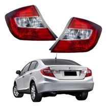 Par Lanternas Traseiras Honda Civic G9 1.8 2.0 2012 A 2014 Par Lanternas Traseiras Honda Civic G9 1.8 2.0 2012 A 2014