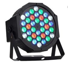 Par Led 36 Rgbw Slim Refletor Canhão Auto Dmx Show Strobo