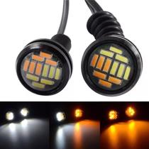 Par Led Para Grades Dianteira Luz Branca ou Âmbar 12v 22mm
