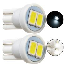 Par LED T10 Lâmpada Branca Luz Farolete 12V Automotiva Pingo