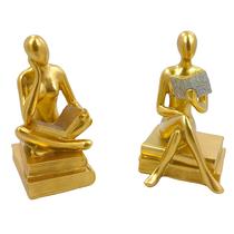 Par Leitor Estatueta Decorativa Leitura Abstrata Estátua Pensador Thinker ParDolSemBase Par Leitor Estatueta Decorativa Leitura Abstrata Estátua Pensador Thinker ParDolSemBase