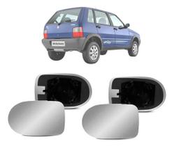 Par Lente Com Base Retrovisor Uno Mille Economy 11 A 14 - Original Par Lente Com Base Retrovisor Uno Mille Economy 11 A 14 - Original