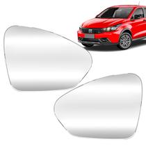 Par Lente De Retrovisor Argo E Cronos 2017/... Lente Convexa