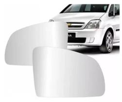 Par Lente Espelho Retrovisor Celta Prisma Meriva 2002 A 2015