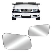 Par Lente Espelho Retrovisor Gol G3 1999 Ate 2008 Prata