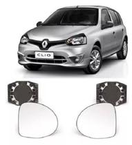 Par Lente Espelho Retrovisor Renault Clio 2015 - 5259374