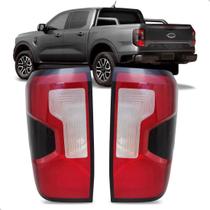 Par Lente Lanterna Para Ford Ranger Fume / Led