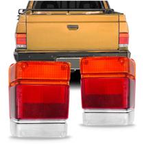 Par Lente Lanterna Traseira Chevy 1983 A 1994 Tricolor Acrílico