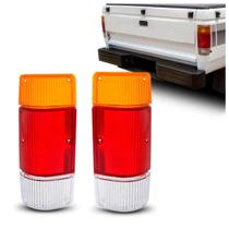 Par Lente Lanterna Traseira D20/A20/C20 1985 A 1996 Tricolor