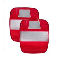Par Lente Lanterna Traseira Ford/Volks Pisca Cristal Par Lente Lanterna Traseira Ford/Volks Pisca Cristal