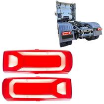Par Lente Lanterna Traseira Mb Mercedes Novo Actros Axor Led