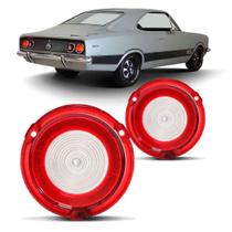Par Lente Lanterna Traseira Opala 1970 A 1979 C/ré Plástico