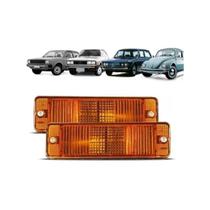 Par lente pisca parachoque fusca mexicano 71 a 96 gol 80 a 86 saveiro 82 a 86 passat 83 a 86 brasilia 78 a 82 variant 2