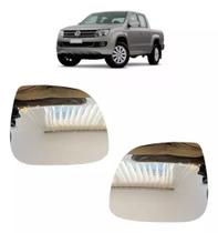 Par Lente Retrovisor Amarok 2010 A 2015 Com Suporte