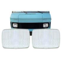Par Lente Vidro Farol Principal Compatível Mb 608 Ld/Le Par Lente Vidro Farol Principal Compatível Mb 608 Ld/Le
