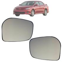 Par Lente Vidro Retrovisor Base Corolla 2008 Até 2013 Par Lente Vidro Retrovisor Base Corolla 2008 Até 2013
