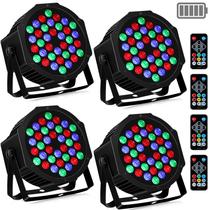 Par Lights LaLuceNatz 36LEDs RGB 36W recarregáveis, pacote com 4 Par Lights LaLuceNatz 36LEDs RGB 36W recarregáveis, pacote com 4