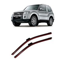 Par Limpador Palheta Rodo Parabrisa Pajero 3 Geração Pajero Full Dakar Sport e L200 Triton