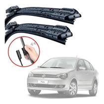 Par Limpador Parabrisa Palheta Silicone Polo 2012 2013 2014