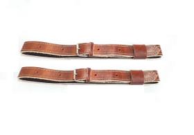 Par loros couro marrom para montaria cavalo