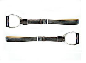 Par loros preto couro estribo alumínio montaria cavalo