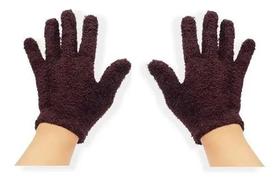 Par Luva Adulto Feminina Soft Quente Elástica Tamanho Único Marrom