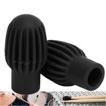 Par Luva De Borracha Baqueta Estudo Drumstick Head Bateria
