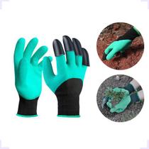 Par Luva De Jardim C/garras Cavar Plantar Horta Proteção