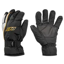 Par Luva Impermeável Térmica Moto Sky Winter Preta C/amarelo Par Luva Impermeável Térmica Moto Sky Winter Preta C/amarelo