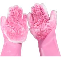 Par Luva Lavar Louça Escova Esponja Magica Silicone Limpeza Par Luva Lavar Louça Escova Esponja Magica Silicone Limpeza
