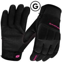 Par Luva Moto Motocicleta Feminina Rocket 2 Touchscreen Proteção Preta c/ Rosa Shiver Par Luva Moto Motocicleta Feminina Rocket 2 Touchscreen Proteção Preta c/ Rosa Shiver