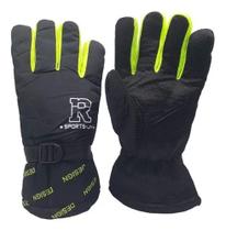 Par Luva Motoqueiro Frio Térmica Antiderrapante Verde Par Luva Motoqueiro Frio Térmica Antiderrapante Verde