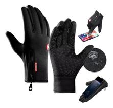Par Luva Motoqueiro Térmica E Impermeável Com Touch Screen P
