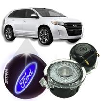 Par Luz Cortesia Retrovisor Ford Edge Projetor Logo Led Chão ano 2007 a 2021 3.5 Limited Awd Titanium Sel Fwd Automatico Suv acessórios Iluminação